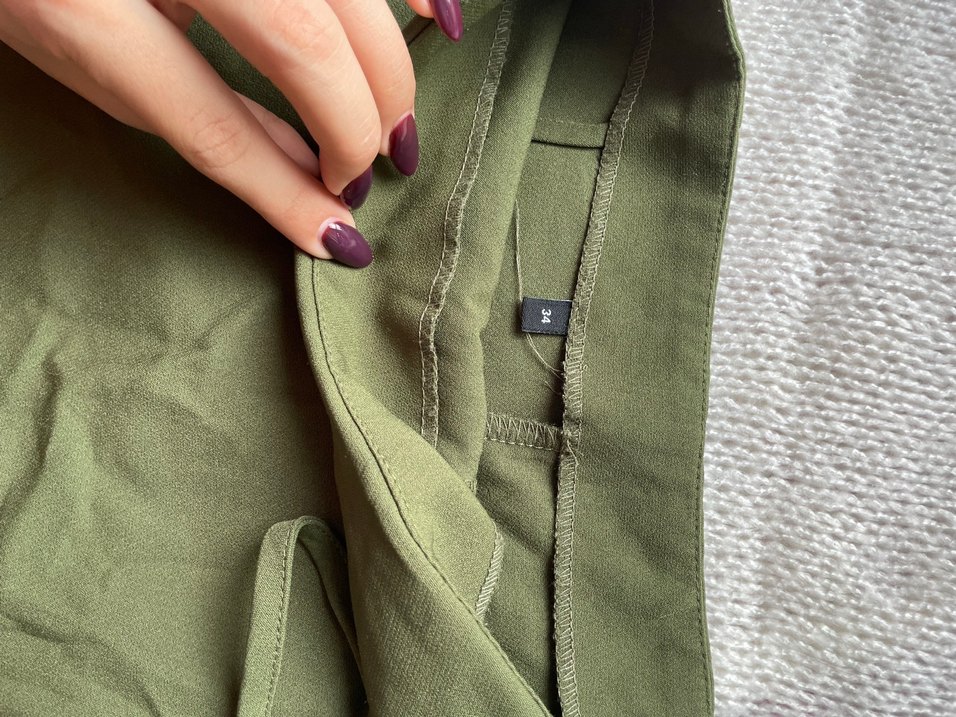 Haki Renk  Mini Etek - Görsel 2