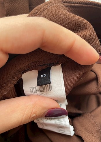 Kadın Kahverengi Rahat Kesim Kumaş Pantolon - Görsel 2