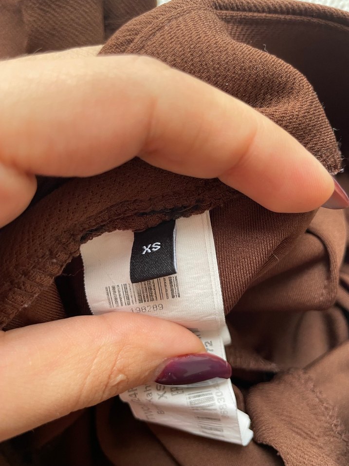 Kadın Kahverengi Rahat Kesim Kumaş Pantolon - Görsel 2