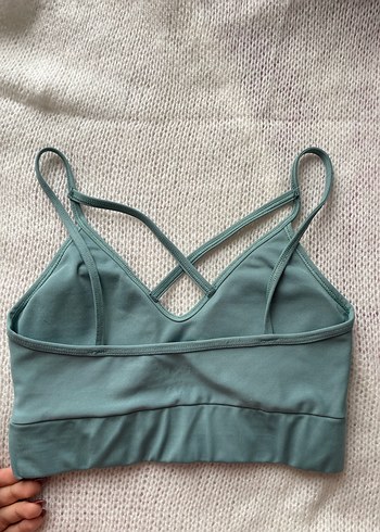 Turkuaz Spor Sütyeni Çapraz Askılı - Görsel 3