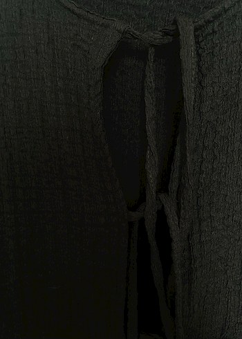 Siyah Kolsuz  Midi Yelek - Görsel 2