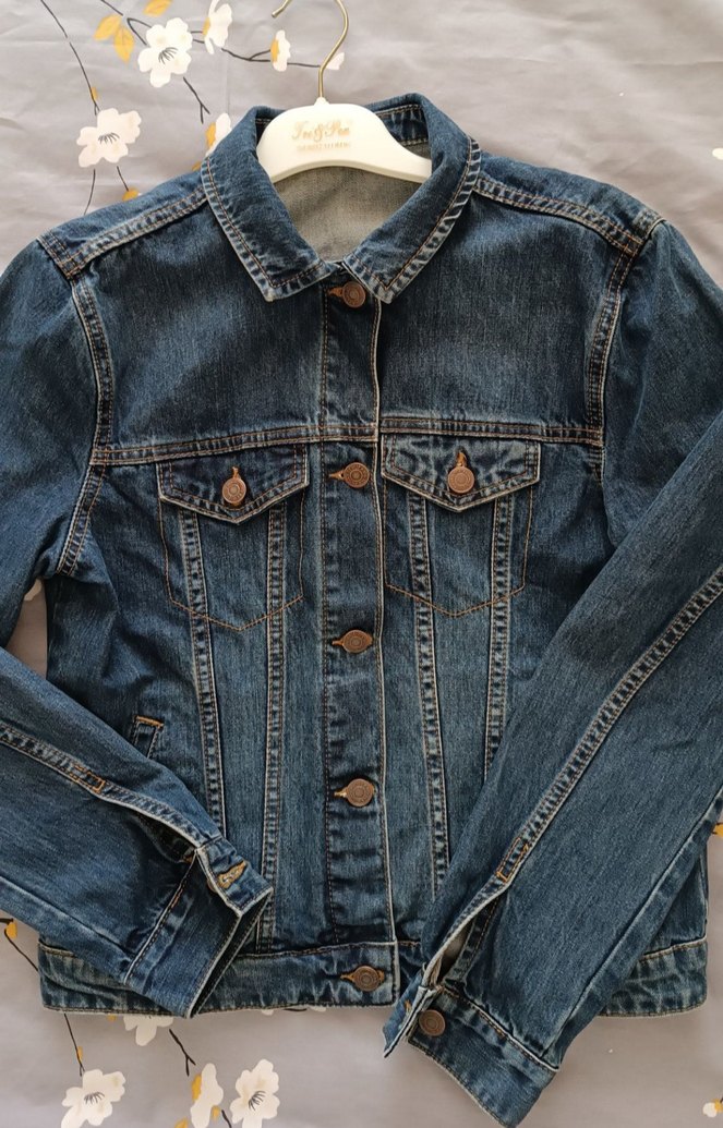 Düğmeli Kadın Denim Ceket - Görsel 3