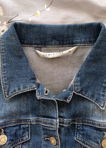 Kadın Mavi Denim Düğmeli Ceket - Görsel 4