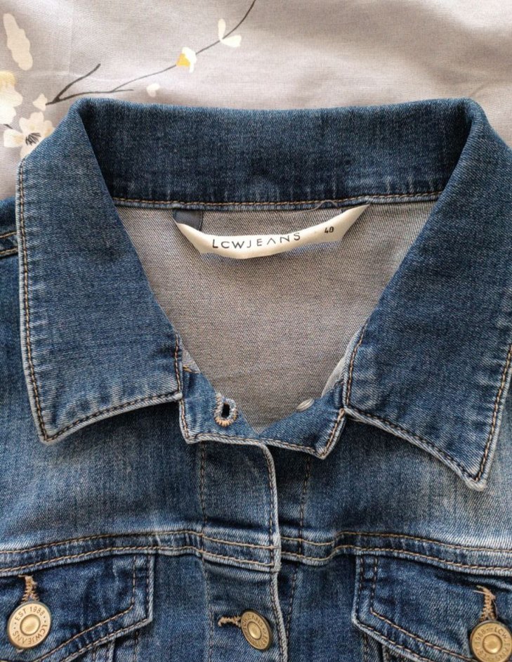 Kadın Mavi Denim Düğmeli Ceket - Görsel 4