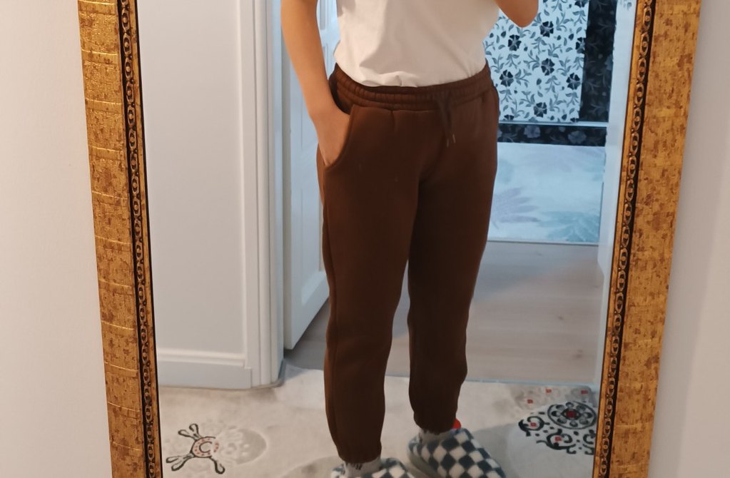 Kadın Kahverengi Kışlık Eşofman Altı - Görsel 3