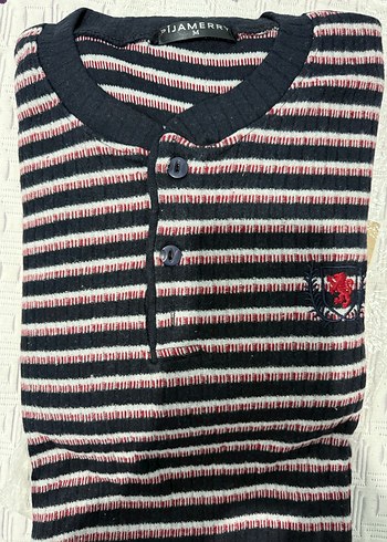 Düğmeli Gri Erkek Triko Sweatshirt - Görsel 2