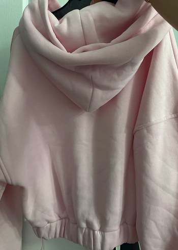 Pembe Fermuarlı Kadın Sweatshirt - Görsel 3