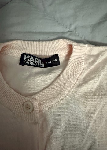 Pembe Düğmeli kız çocuki Hırka - Görsel 2