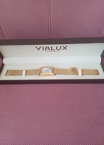 Vialux Kadın Altın Renk Metal Saat - Görsel 2