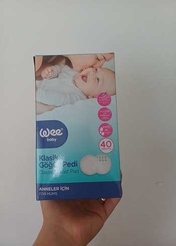 Wee Baby Klasik Göğüs Pedi 40'lı Beyaz