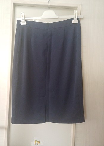 Kadın Lacivert Midi Kalem Etek - Görsel 3