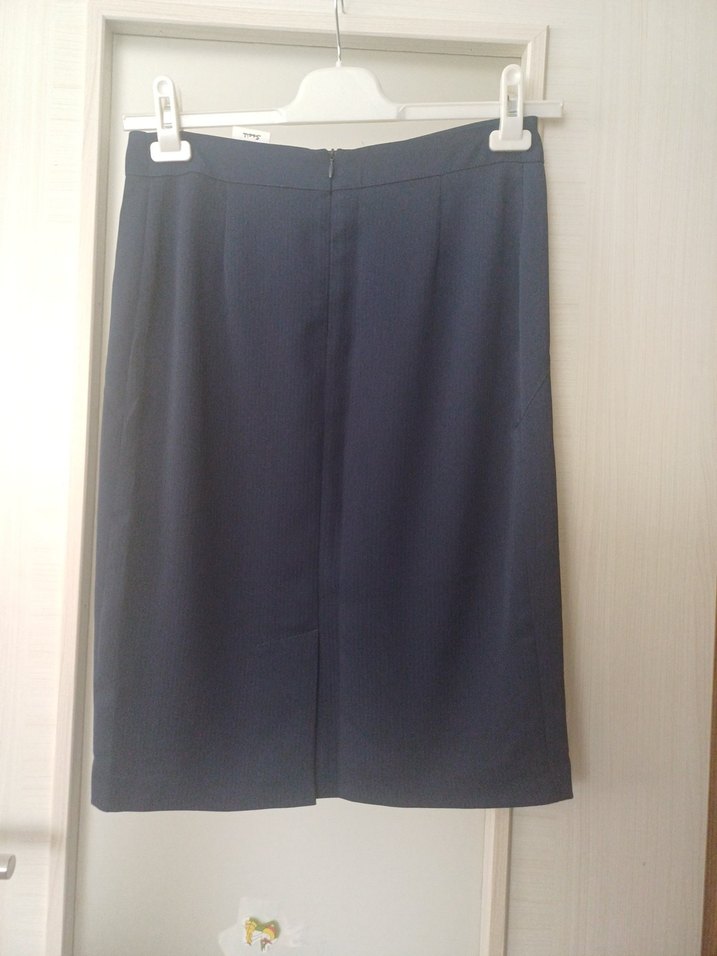 Kadın Lacivert Midi Kalem Etek - Görsel 3