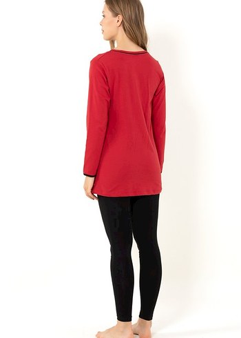 Doremi  Aplee  pie  model  %100 pamuk  Pijama  takımı - Görsel 3