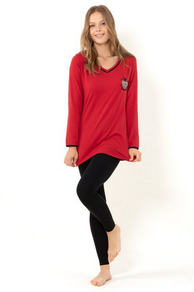 Doremi  Aplee  pie  model  %100 pamuk  Pijama  takımı - Görsel 4