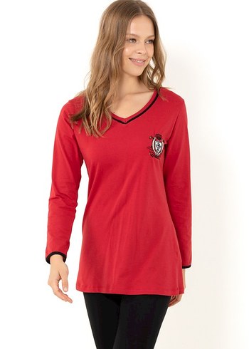 Doremi Aplee  pie  model  %100 pamuk Pijama  Takımı - Görsel 2