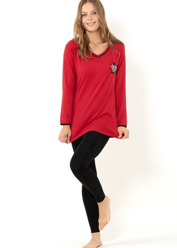 Doremi Aplee pie model Uzun Kollu Pijama Takımı - Görsel 4