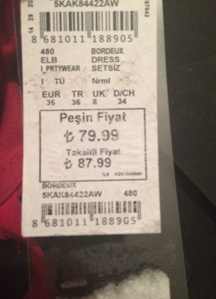36 Beden pembe Renk Fuşya rengi koton elbise