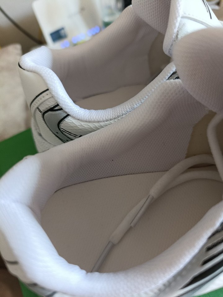 Beyaz Spor Ayakkabı, Cırt Cırtlı, İnce Topuklu - Görsel 4