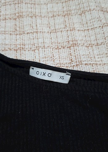 oxxo Tek Omuzlu Siyah Örme Crop Top