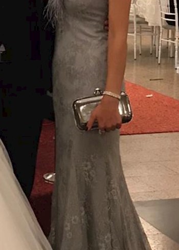 Diğer Gri abiye elbise