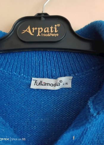 Diğer Mavi Çizgili Uzun Kollu Triko Kazak