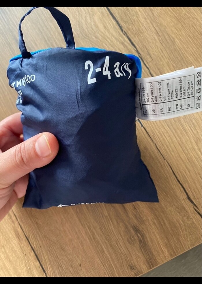 Quechua çocuk outdoor panço yağmurluk - Görsel 2