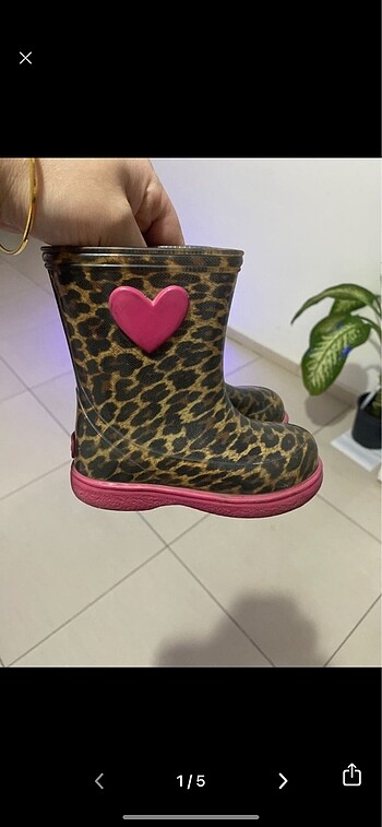 İgor leopar çocuk yağmur çizmesi