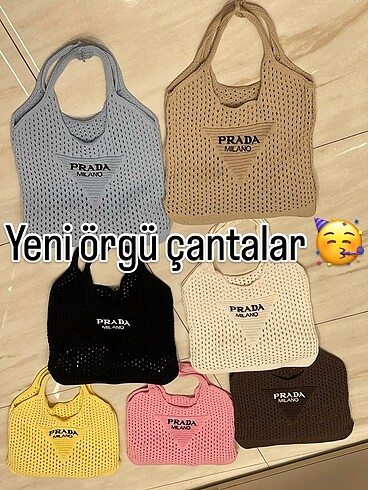 Şık örgü çanta