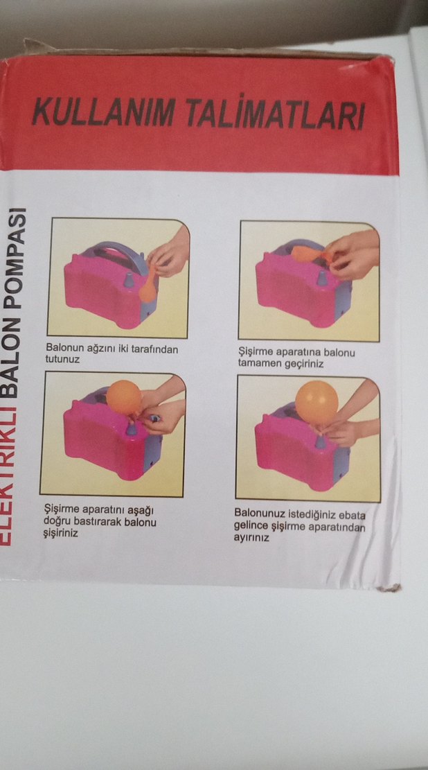 Pembe Elektrikli Balon Pompası - Görsel 2