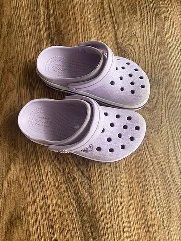 24 Beden mor Renk Crocs terlik