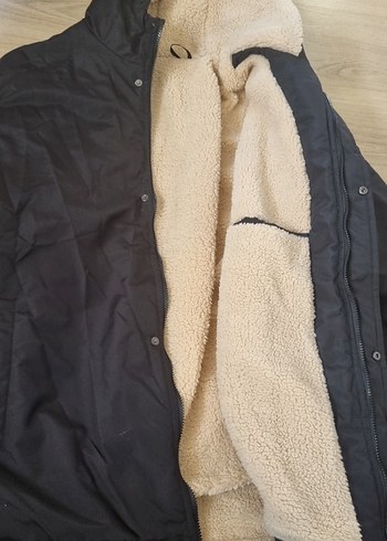 Yeni Erkek 3xl Gri Düğmeli Midi Kış Montu