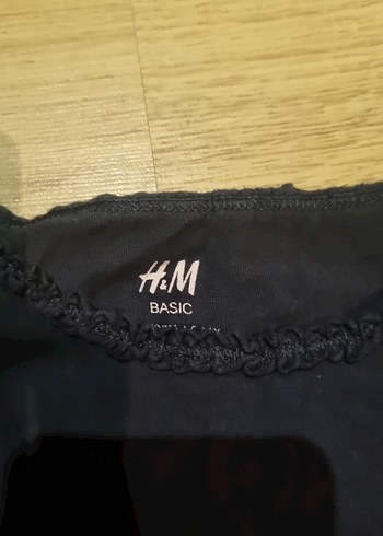 Kız Çocuk Siyah Keten Uzun Kollu Basic Tişört - Görsel 2