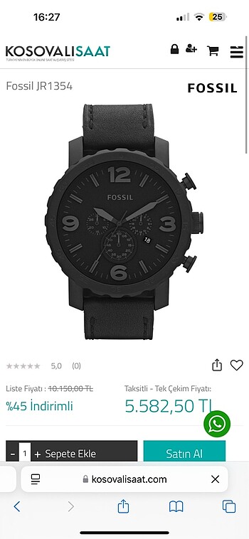 Fossil Fossil erkek saati Fossil Jr1354