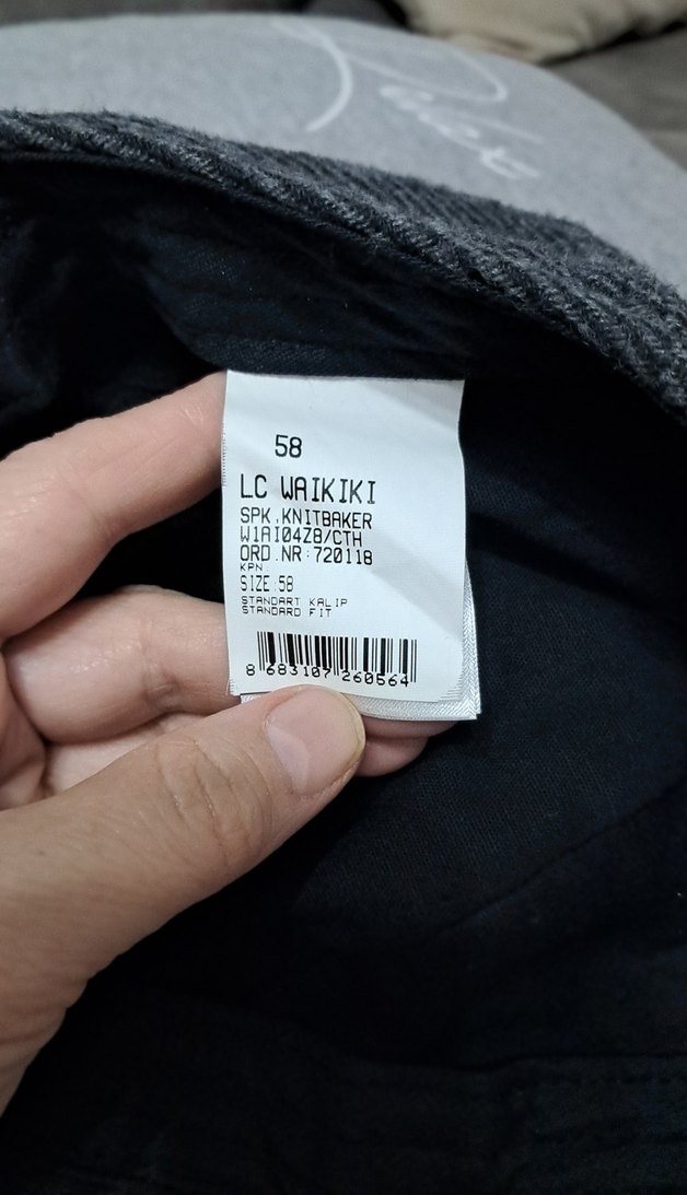 Gri Erkek Sokak Stili Şapka - Görsel 2