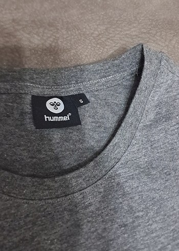 Gri Hummel Baskılı Kısa Kollu Tişört - Görsel 2