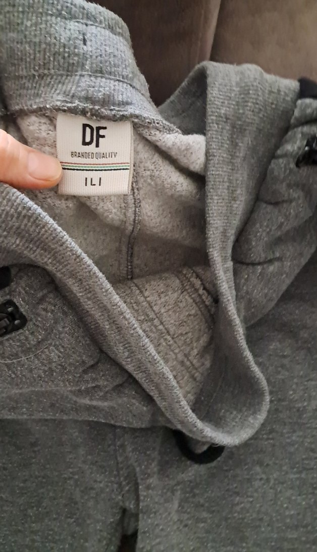 Gri Erkek Fermuarlı Rahat Kesim Eşofman Altı - Görsel 2