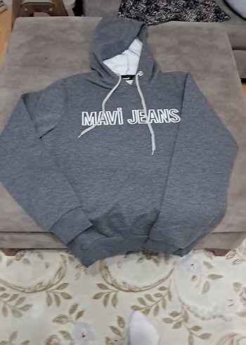 Mavi Jeans Gri Kapüşonlu Kadın Sweatshirt - Görsel 2