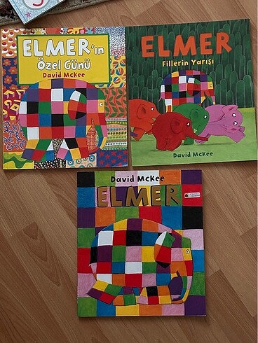 Elmer kitaplari-3 adet