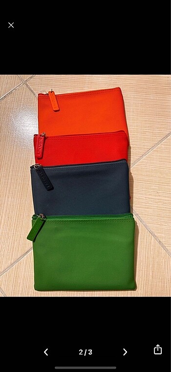 Lacoste Lacoste Makyaj ve Seyahat Çantası (Boş) THY
