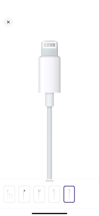 Apple MMTN2TU/A Lightning Kablolu Kulak İçi Kulaklık - Görsel 2