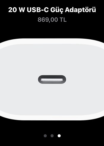 Apple 20 W USB-C Adaptör - Görsel 2