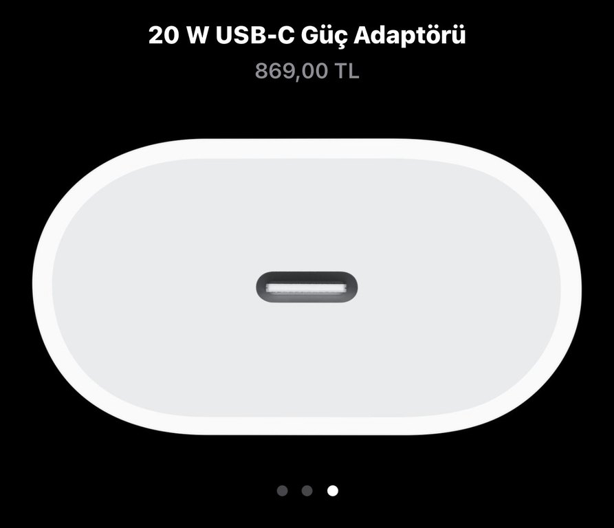 Apple 20 W USB-C Adaptör - Görsel 2