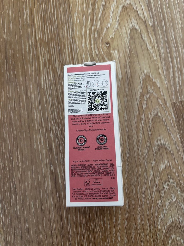 Yves Rocher Evidence Intense Kadın Parfümü 50 ml - Görsel 2