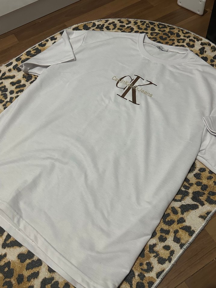 Calvin Klein Beyaz Tişört - Görsel 2
