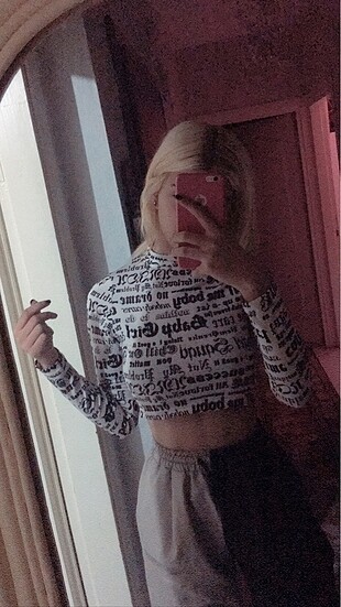 Dijital baskı croptop