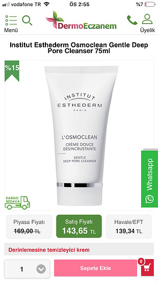 Esthederm gentle deep pore cleanser