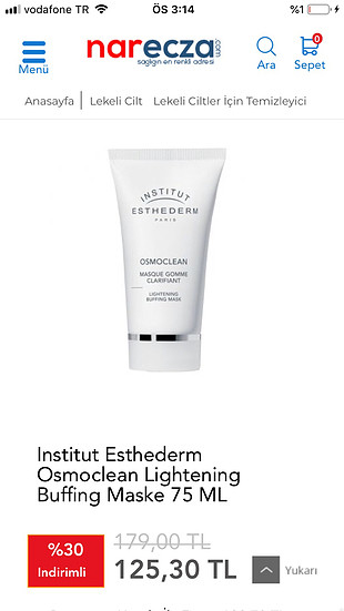 Esthederm lightening buffing mask