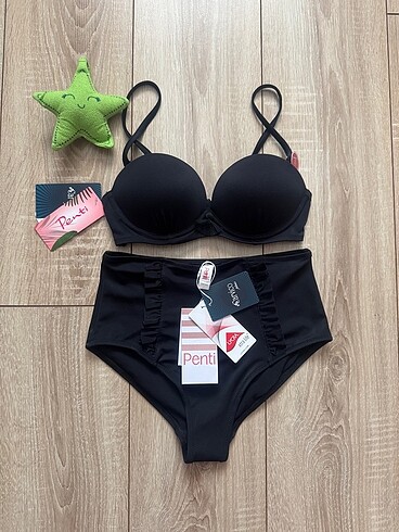 Yüksek bel bikini takım