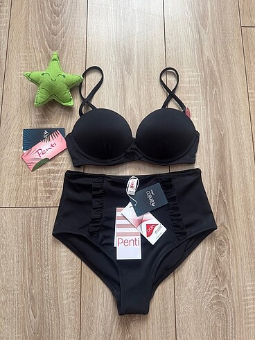 m Beden Yüksek bel bikini takım
