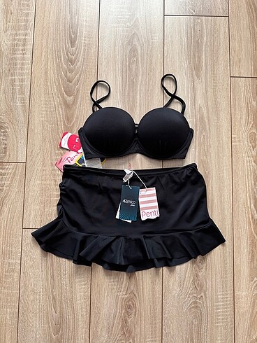 Etekli bikini takım